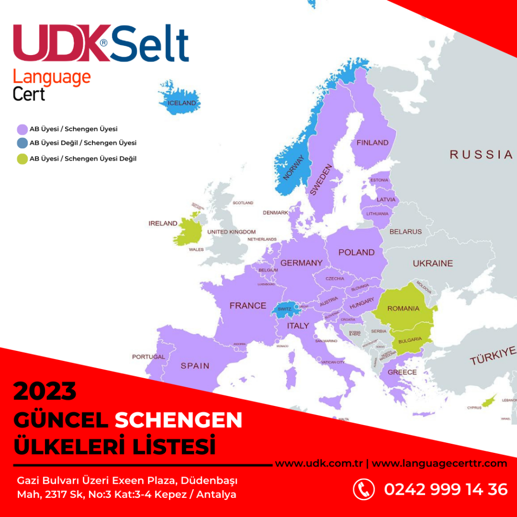 2023 Güncel schengen ülkeleri listesi