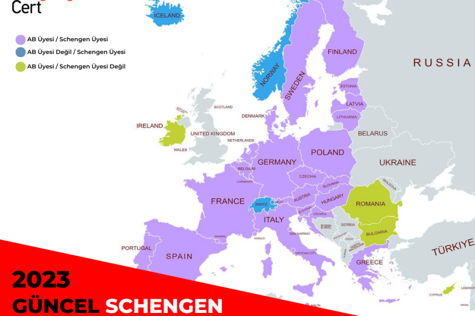 2023 Güncel schengen ülkeleri listesi